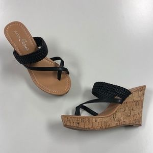 Wedge Sandals from Fashion Focus - Alicia30 Black